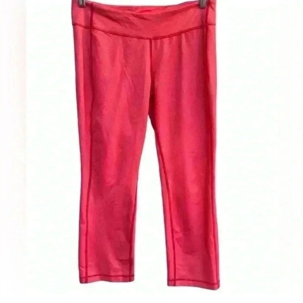 Lululemon Pink and Gray Cropped Athletic Leggings size 10